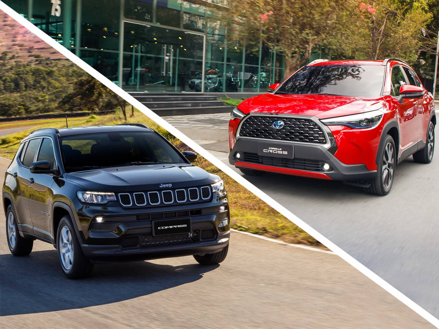 Comparativo: Toyota Corolla Cross vs Jeep Compass – QG do Automóvel